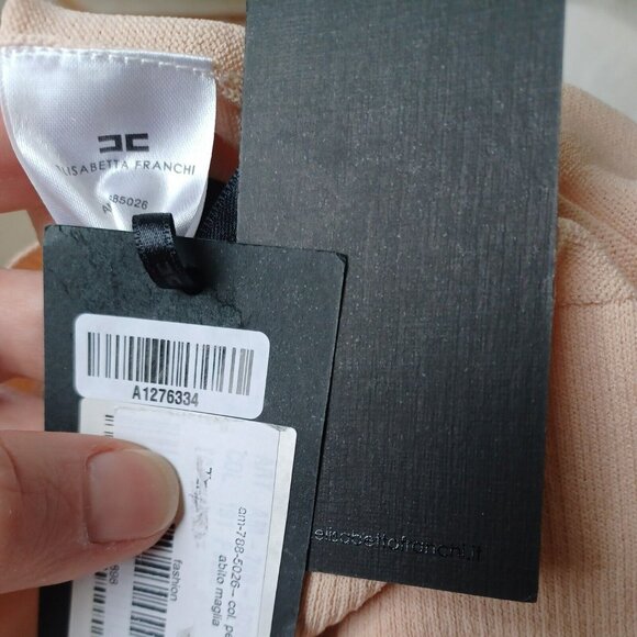 Elisabetta Franchetti Italy Light Wool Dress NWT - Picture 4 of 4